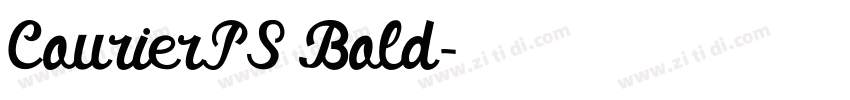 CourierPS Bold字体转换 CourierPS Bold字体转换